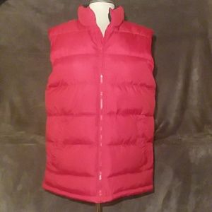 Men's Red Puffer Vest Jacket by Old Navy